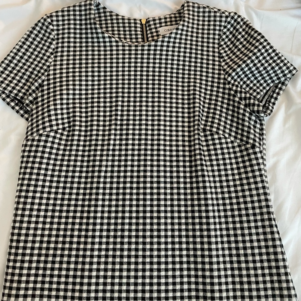 Calvin Klein black & white dress